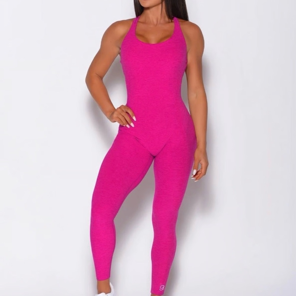 Bombshell Sportswear Vibrant Pink Jumpsuit